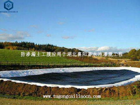 防渗漏土工膜应用于湖北襄阳蓄水池灌溉工程