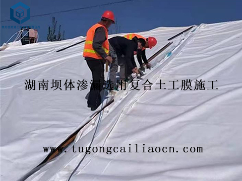 湖南坝体渗漏选用复合土工膜施工 湖南坝体渗漏选用复合土工膜施工