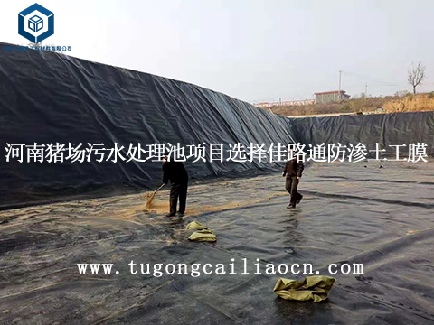 河南猪场污水处理池项目选择佳路通防渗土工膜 河南猪场污水处理池项目选择佳路通防渗土工膜