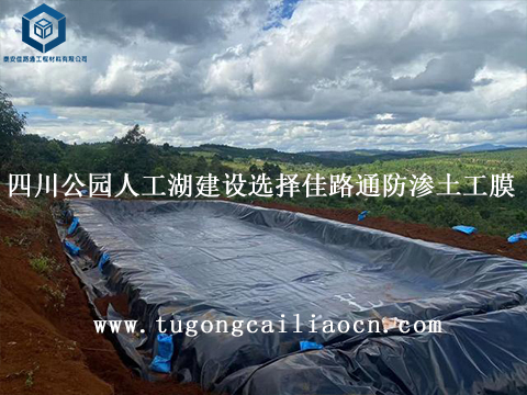 四川公园人工湖建设选择佳路通防渗土工膜