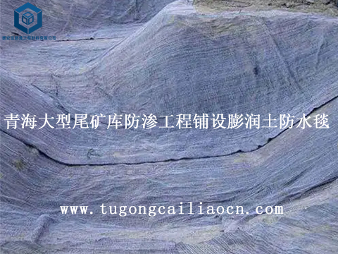 青海大型尾矿库防渗工程铺设膨润土防水毯